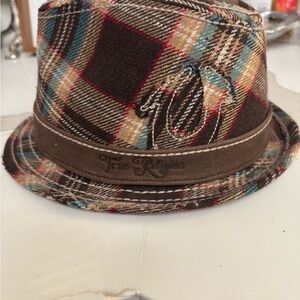 True Religion Multicolor Plaid Fedora!